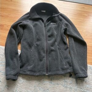 Columbia Gray Full-Zip Fleece Jacket